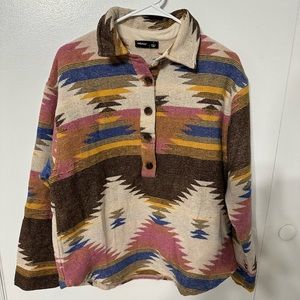 NWT akaiv aztec western pullover jacket
